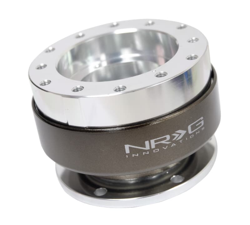NRG Quick Release Gen 2.0 for Steering Wheel Silver Body Chrome Ring SFI 42.1 - Image 5