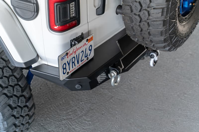 DV8 Offroad Rear Bumper for Jeep JL Made To Overland Full-Width with Sensor C... - Image 2