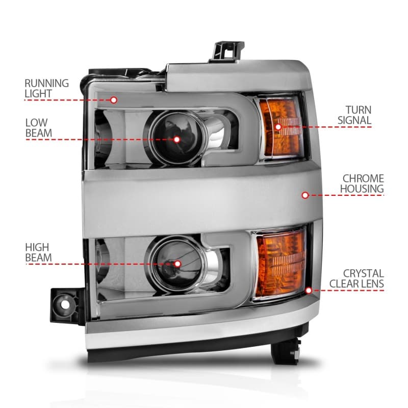 ANZO LED Projector Headlights for Chevy C6 111366 - Image 5