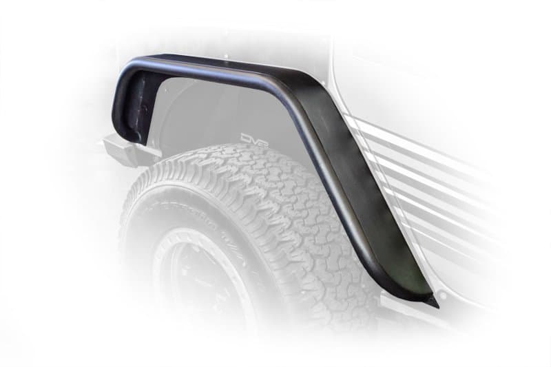 DV8 Offroad Flat Fenders for Jeep JK with Internal Bracing and Turn Signal Br... - Image 4
