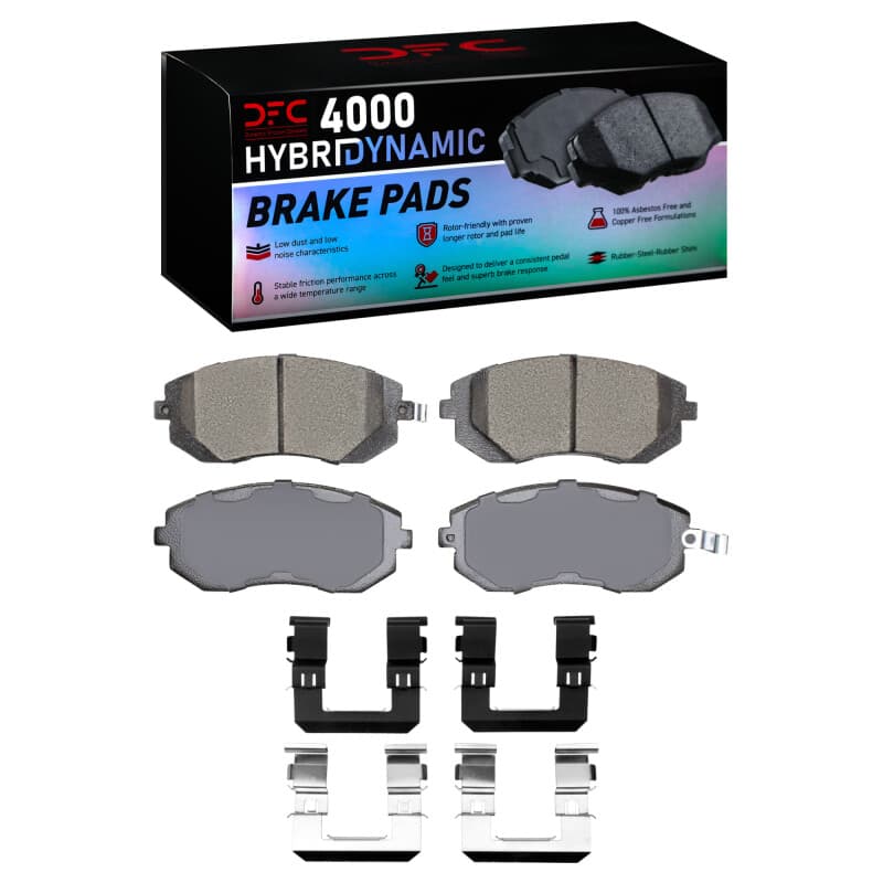DFC 4000 HybriDynamic Brake Pads Consistent Pedal Feel Low Dust Low Noise