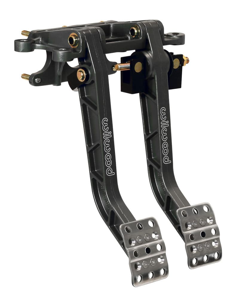 Wilwood Brake and Clutch Pedal Assembly with Aluminum Frame and Adjustable Pads