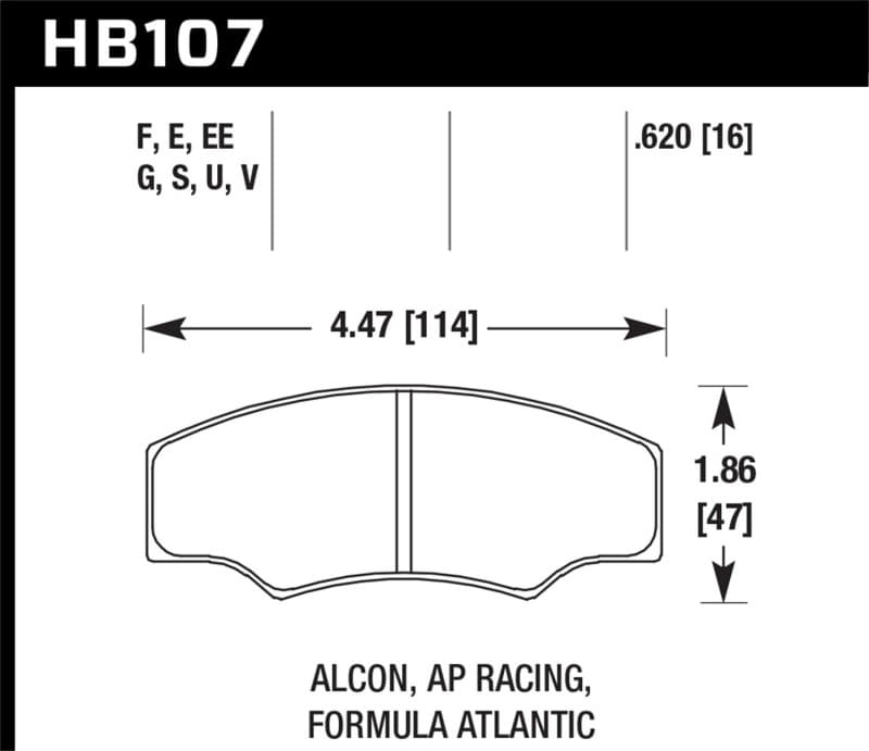 Hawk Performance DTC-70 Brake Pad Sets High Performance Street Compound - Image 2