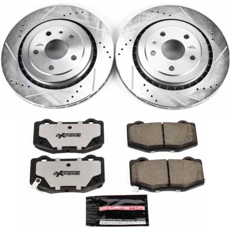 PowerStop Z26 Street Warrior Brake Kit for Muscle Cars Drilled & Slotted Rotors