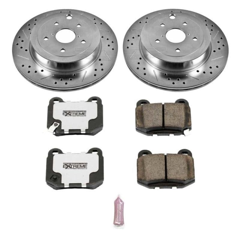 PowerStop Z26 Street Warrior Brake Kit for Muscle Cars Drilled Slotted Rotors...