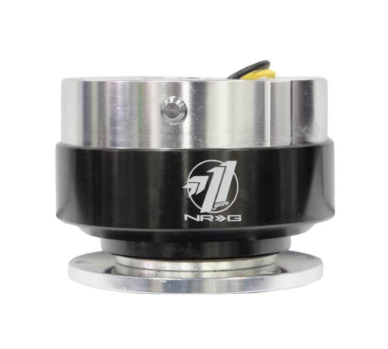 NRG Quick Release Gen 1.5 Silver Body Black Chrome Ring - Image 2