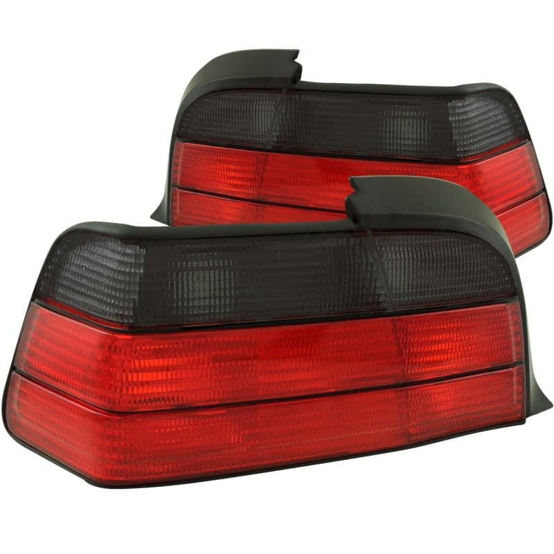 ANZO Tail Light Assembly Pair Red/Smoke Lens for Chevy C6 Plug & Play
