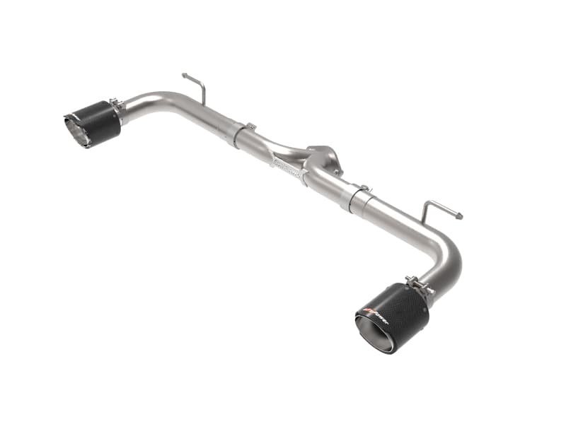 aFe Exhaust Axle Back for Chevy C6 2.5" SS Tubing Dual 4.5" Carbon Fiber Tips
