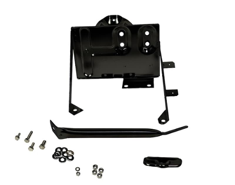 Kentrol Battery Tray for 76-86 Jeep CJ with Support Arm Powdercoat Black