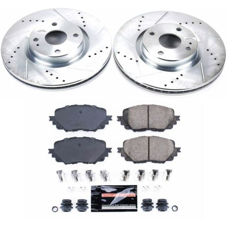 PowerStop Z23 Evolution Brake Kit for Daily Driver Carbon-Fiber Ceramic Pads