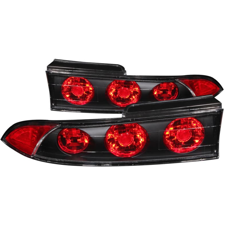 ANZO Tail Light Assembly Pair Clear Lens Black Housing - Image 2