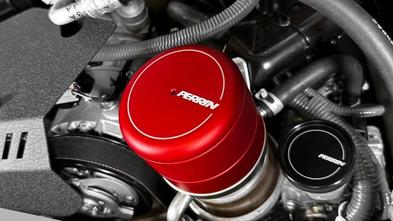 Perrin Performance Oil Filter Cover for Subaru WRX & BRZ/FR-S/86/GR86 Red - Image 5