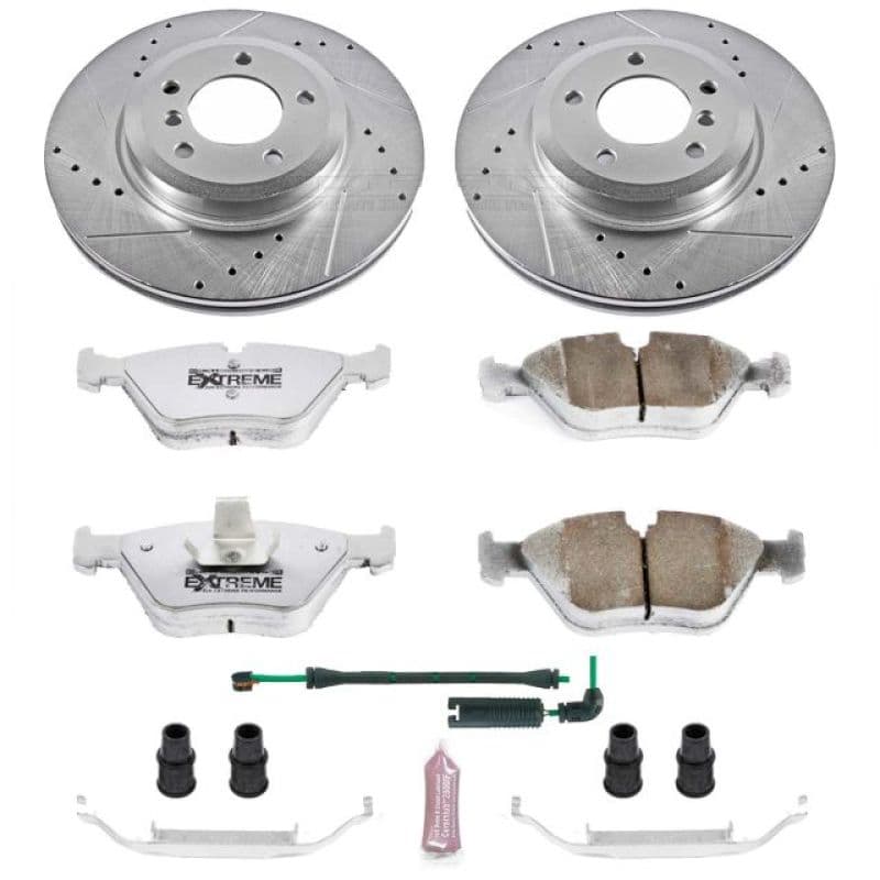 PowerStop Z26 Street Warrior Brake Kit for Muscle Cars Drilled Slotted Rotors...