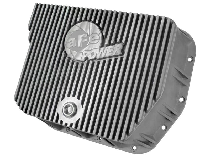 aFe POWER Transmission Pan for Trucks Deep Capacity Aluminum with Cooling Fins