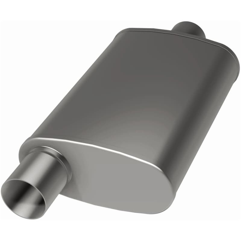 Magnaflow SS Muffler 4x9in Oval Straight-Through Universal 2.5in Inlet/Outlet - Image 4