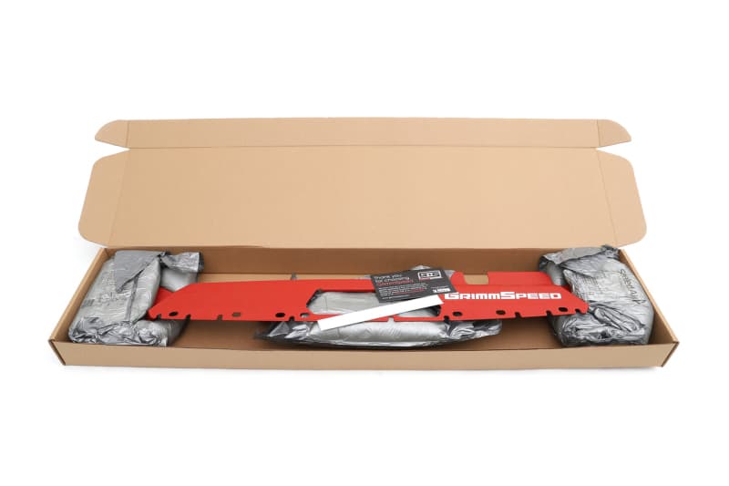 GrimmSpeed Radiator Shroud for 15+ Subaru WRX/STI Red - Image 4