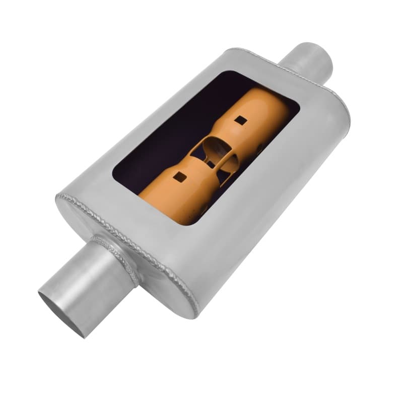 Gibson MWA Stainless Steel Muffler Straight-Thru Design Lightweight High Flow