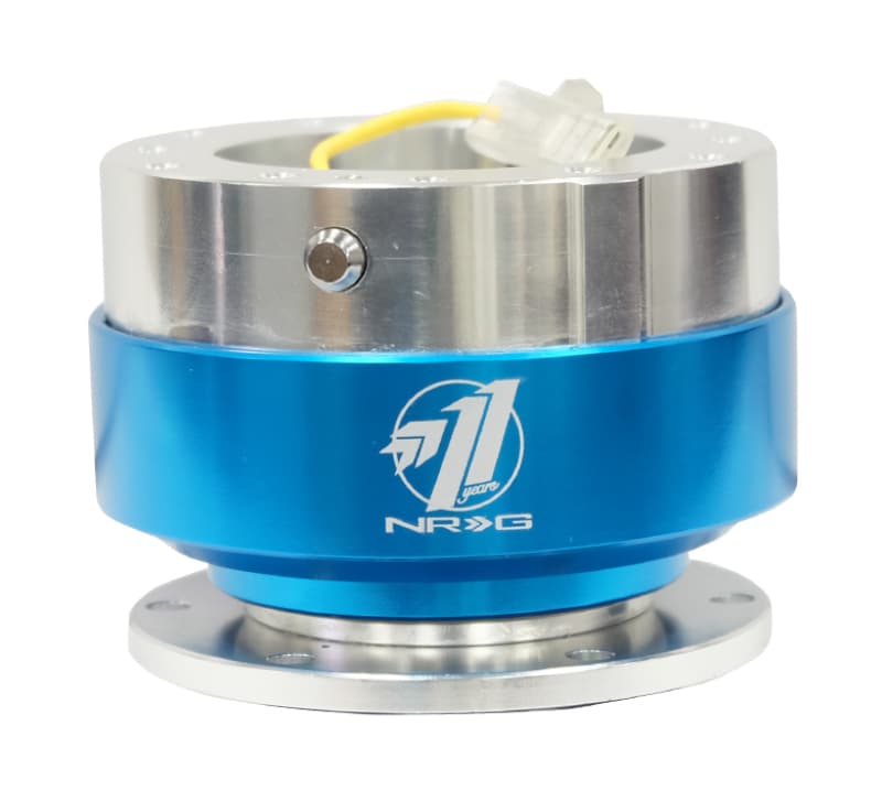 NRG Quick Release Gen 1.5 Black Body Blue Chrome Ring - Image 2