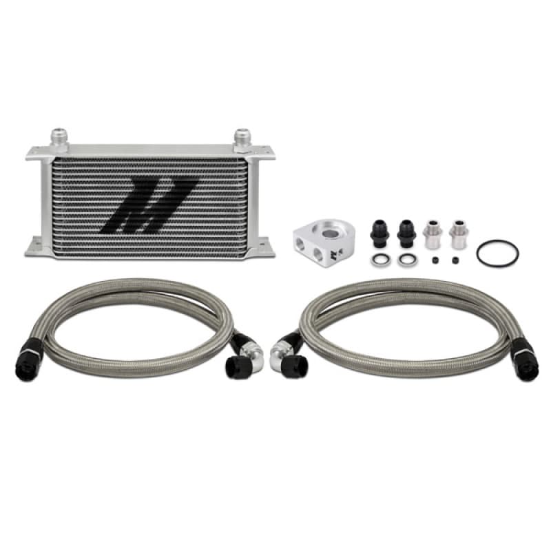 Mishimoto Oil Cooler Universal 19-Row Stainless Steel Braided Kit - Image 2