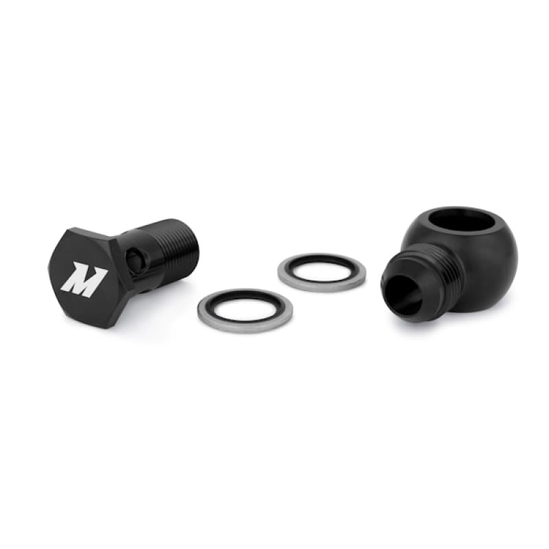 Mishimoto Banjo Fitting for Oil Lines 6061 Aluminum M20x1.5 -10AN Black Anodized - Image 5