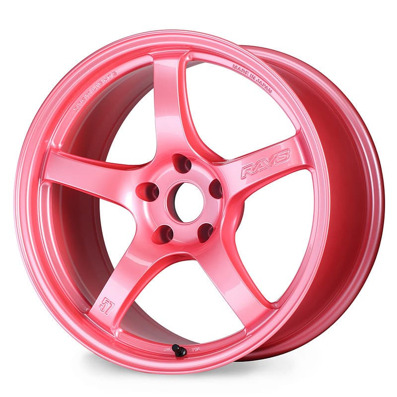 Gram Lights 57CR 17x9.0 +12 5x114.3 Sakura Pink Wheel