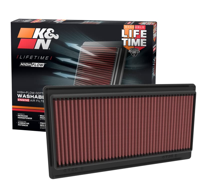K&N Engineering Drop-In High-Flow Washable Air Filter 33-5117 - Image 4