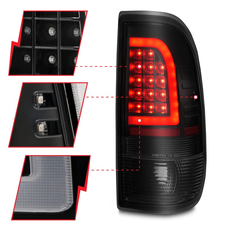 ANZO LED Taillight Assembly for Chevy C6 Plug & Play Pair D.O.T. Compliant - Image 4