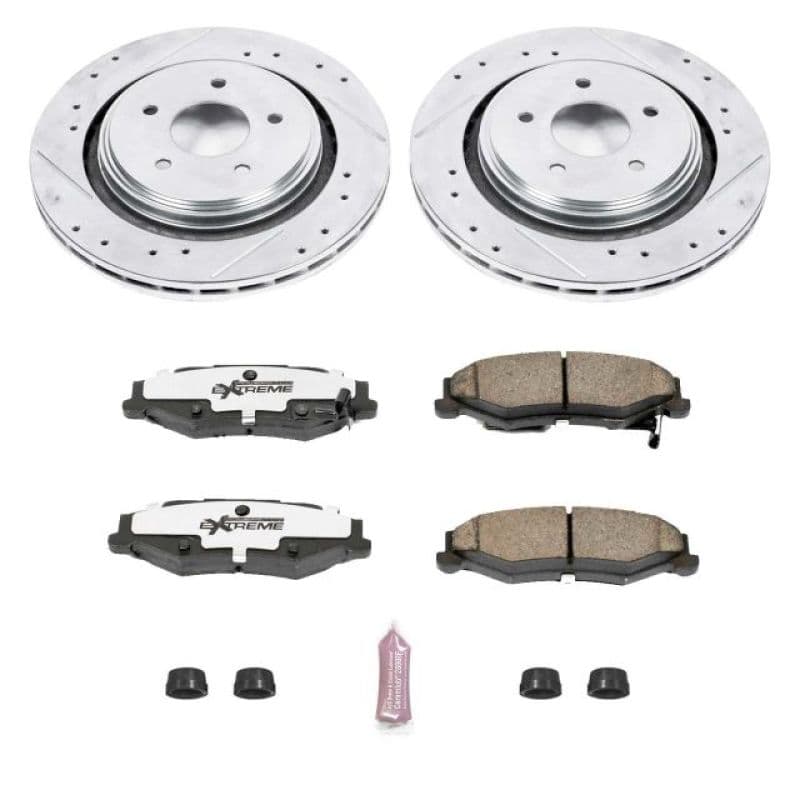 PowerStop Z26 Street Warrior Brake Kit for Muscle Cars Drilled Slotted Rotors...