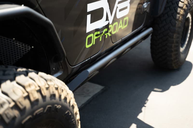 DV8 Offroad Rock Sliders for Jeep Wrangler FS-15 Series 4mm Tubing Frame Mount - Image 5