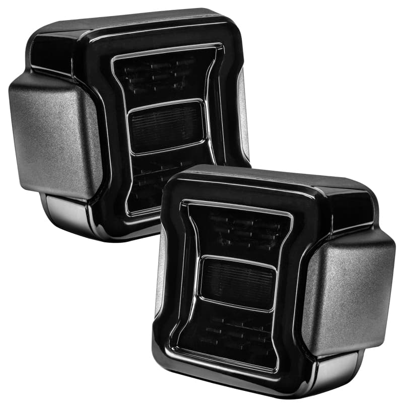 ORACLE Lighting LED Tail Lights for Jeep JL Wrangler Blacked-Out Hourglass De...
