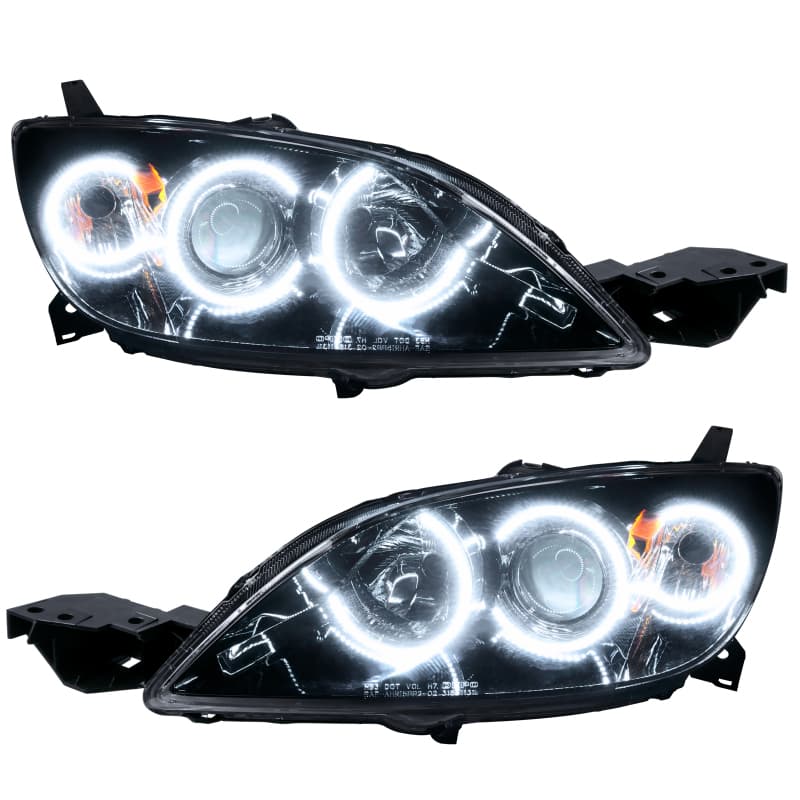 ORACLE Lighting Headlight Assemblies Pre-Assembled with Halos for Multiple Ve...