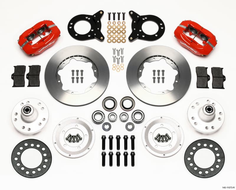 Wilwood Dynalite 4-Piston Front Hub Brake Kit for American Muscle Cars