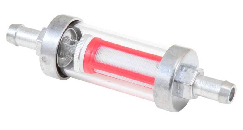 K&N Engineering Inline Fuel Filter Universal Clear Glass Body Replaceable Mesh