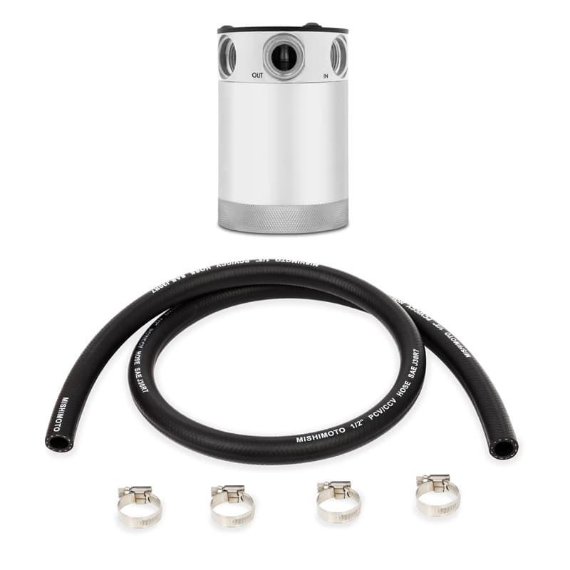 Mishimoto Compact Baffled Oil Catch Can 2-Port or 3-Port Universal Fit - Image 2