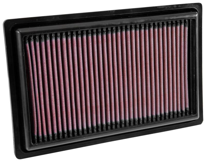 K&N Engineering Drop-In Air Filter Washable Reusable High-Flow for Multiple V...
