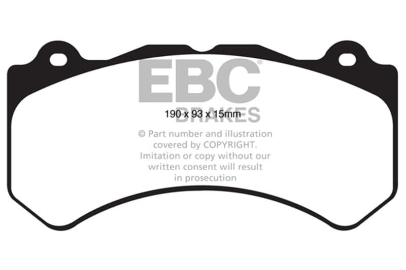 EBC Yellowstuff Brake Pad Set for Street & Track Driving High Performance - Image 5