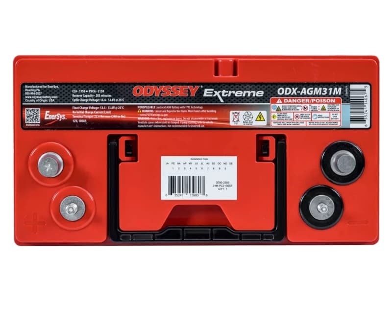 Odyssey Battery AGM2 TPPL Battery ODX-AGM31M with Twice Power & Triple Life - Image 3
