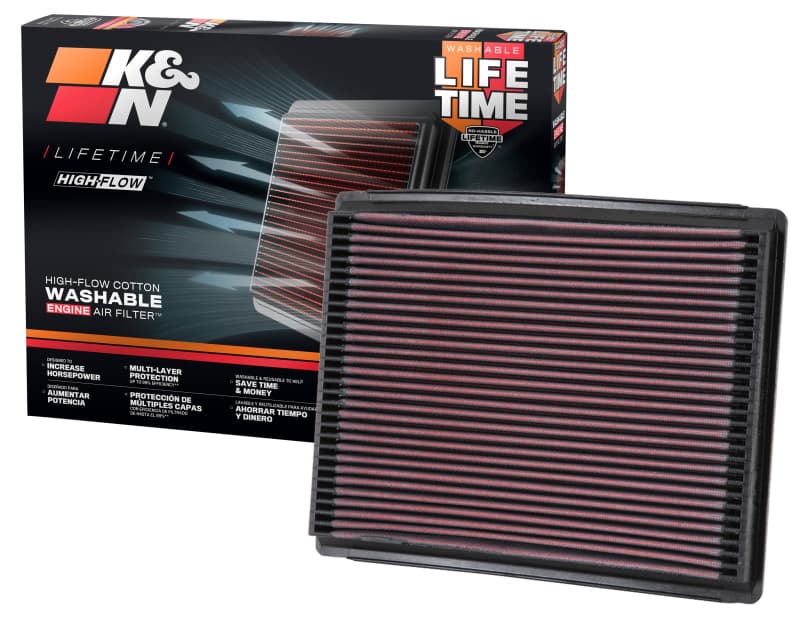 K&N Engineering Drop-In High-Flow Washable Air Filter - Image 5