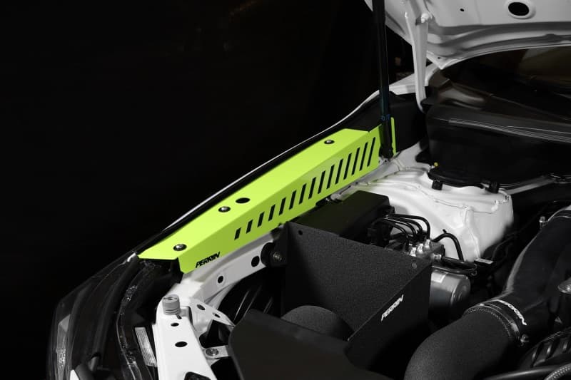 Perrin Performance Fender Shroud Set for 22-25 Subaru WRX Neon Yellow - Image 4