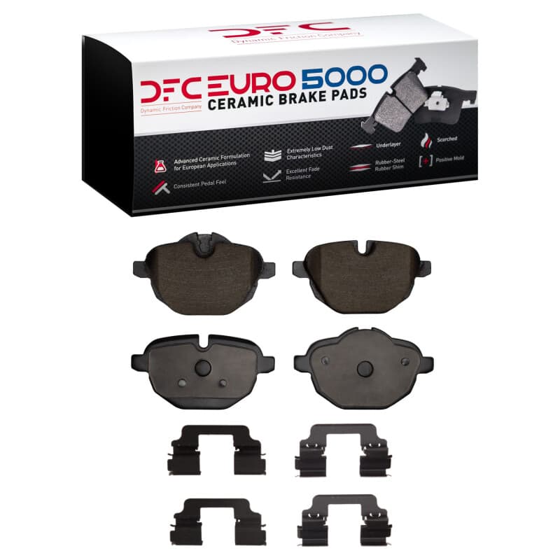 DFC Euro 5000 Ceramic Brake Pads for BMW 528i Rear with Hardware Kit