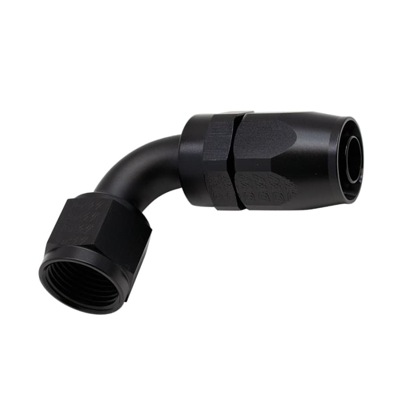 DeatschWerks 10AN Female Swivel 90-Degree Hose End CPE Anodized Matte Black