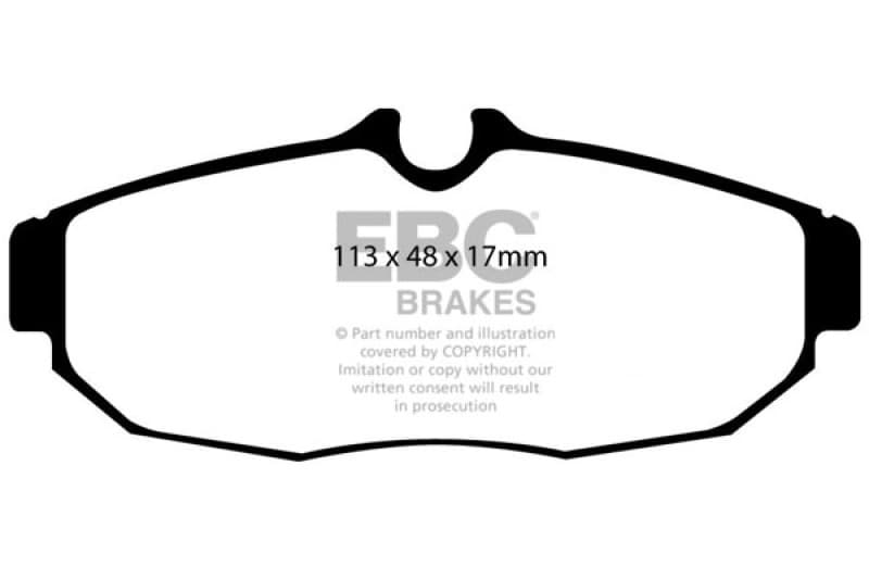 EBC Yellowstuff Brake Pad Set for Street & Track Driving High-Performance Com...