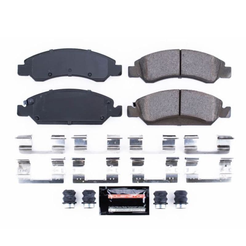 PowerStop Z23 Evolution Ceramic Brake Pads for Chevy C6 Carbon-Fiber Low-Dust