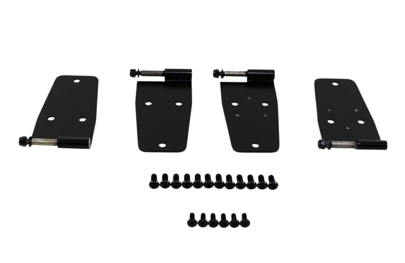 Kentrol Door Hinge Set for 76-93 Jeep CJ/Wrangler YJ Hardtop Powdercoat Black