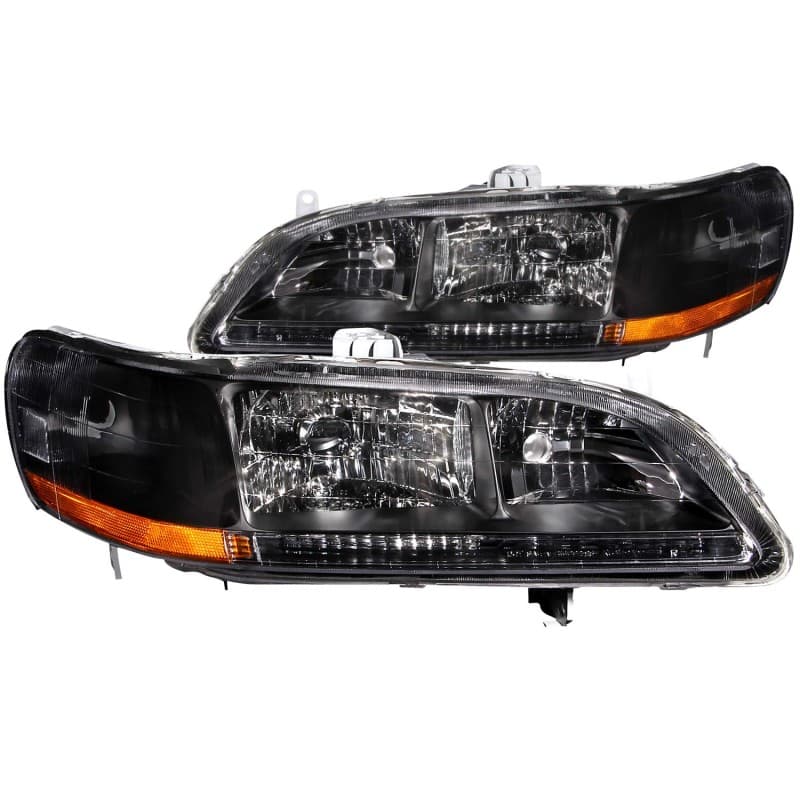 ANZO Crystal Headlights for Chevy C6 Clear Lens Replacement Pair