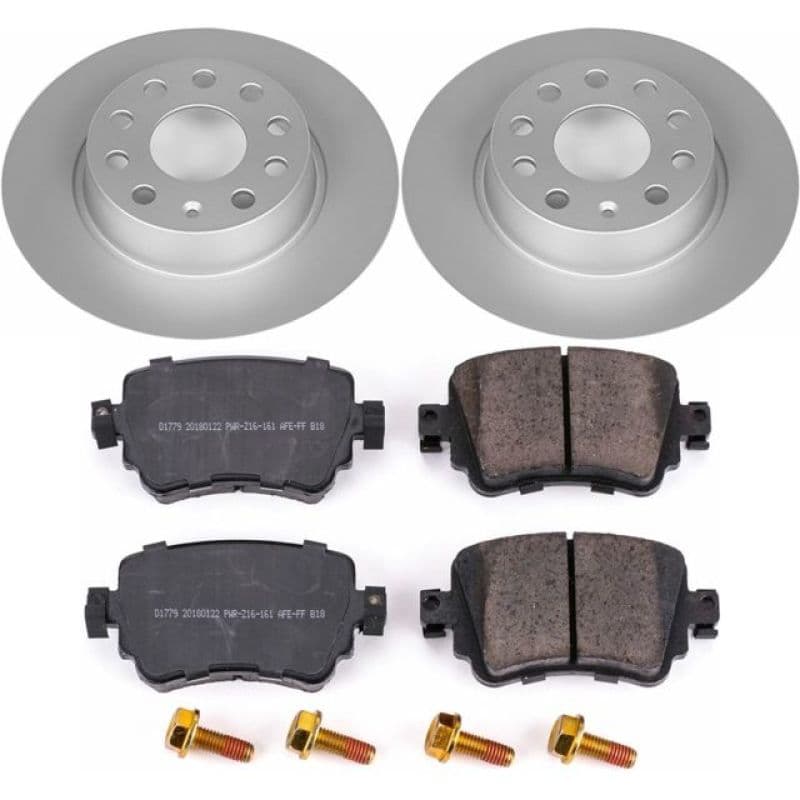 PowerStop Z23 Evolution Coated Rotor Brake Kit for European Vehicles Carbon-F...