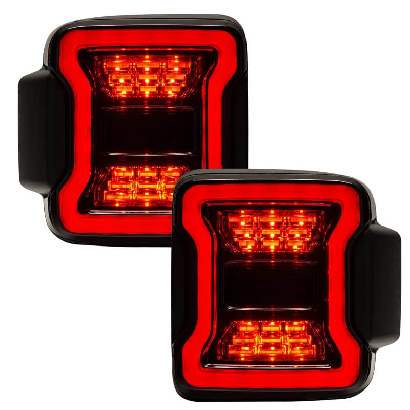 ORACLE Lighting LED Tail Lights for Jeep JL Wrangler Blacked-Out Hourglass De... - Image 3
