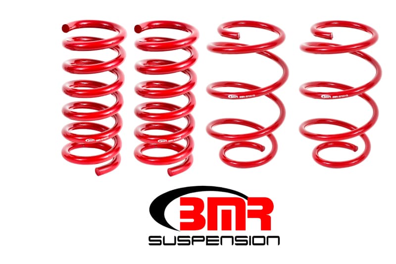 BMR Suspension Lowering Springs for 2015-2024 Mustang Chrome Silicon High-Ten...