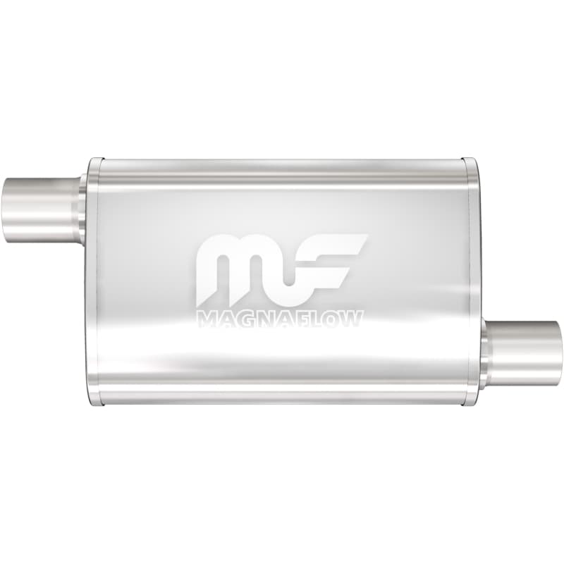 Magnaflow SS Muffler 4x9in Oval Straight-Through Universal 2.25in Inlet/Outlet - Image 2