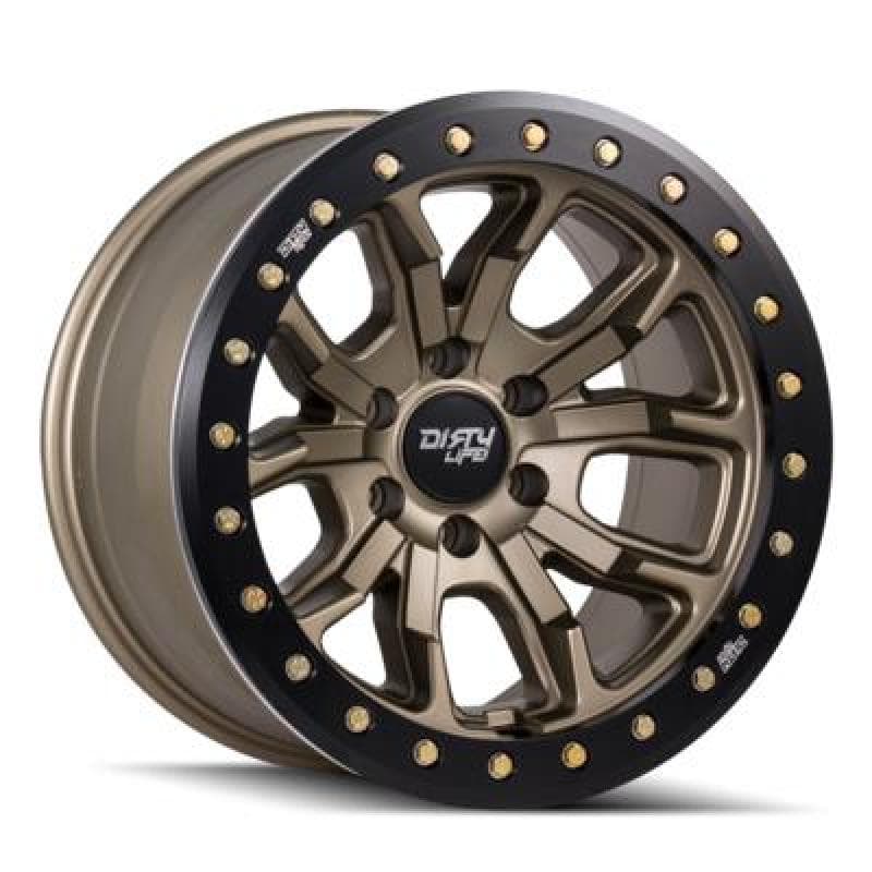 Dirty Life DT-1 9303 17x9 5x127 Satin Gold Wheel -12mm Offset 78.1mm Hub - Image 4